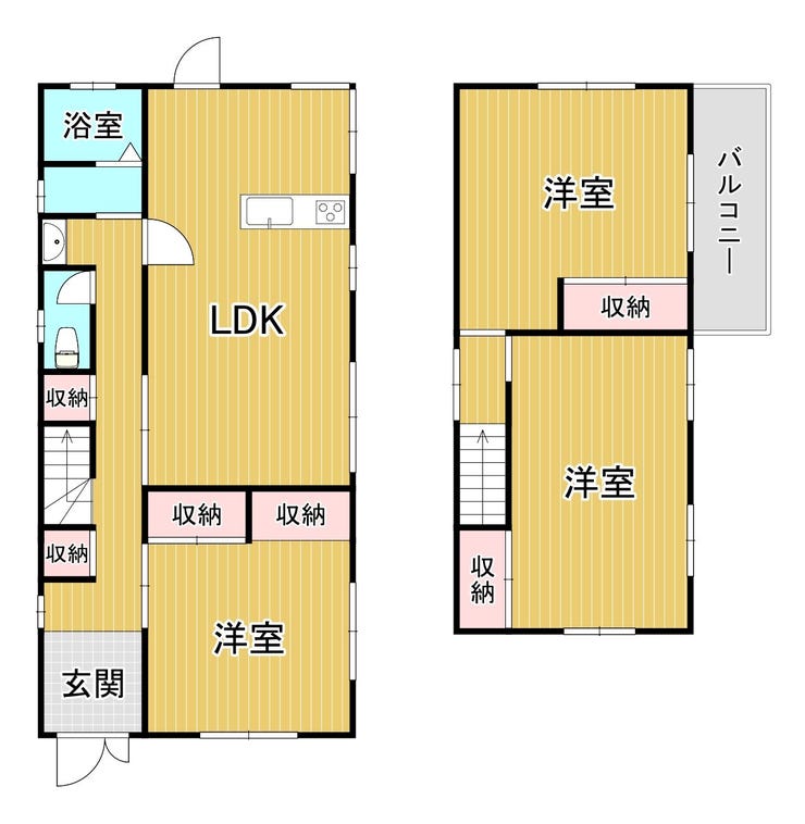 【間取り】
内装・外装フルリフォーム物件!令和7年12月リフォーム完了予定!