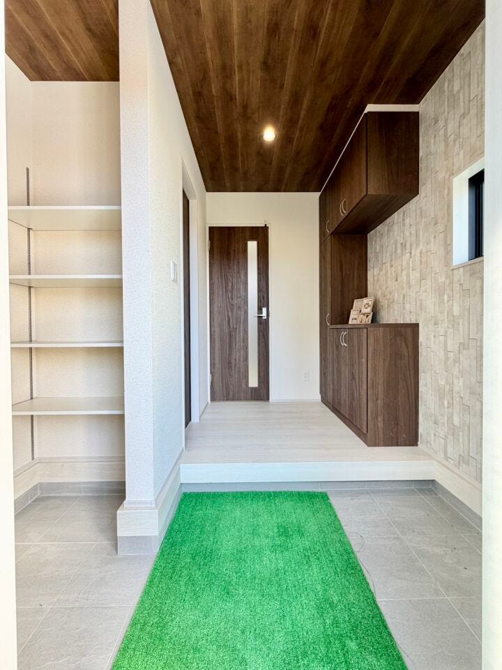 大きなシューズボックスでスッキリとした玄関♪