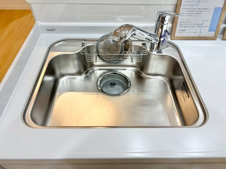 お掃除楽々なステンレスシンク♪