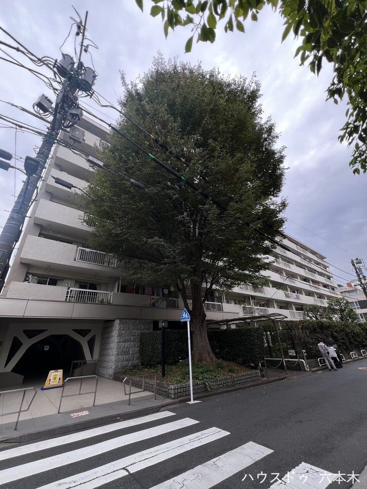 【外観】
堂々とした佇まいに緑が映える美しいマンション