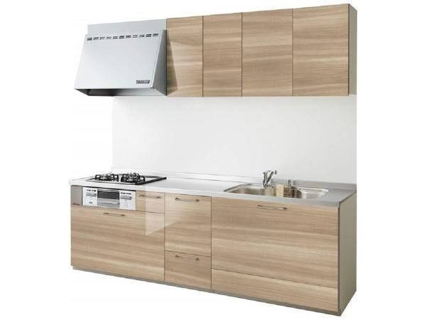 【同仕様写真】キッチン同仕様写真。新品のシステムキッチンに交換します。写真は同仕様タイプの写真であり、実際に設置される製品と色やデザイン、形が異なる場合がございます。予めご了承ください。