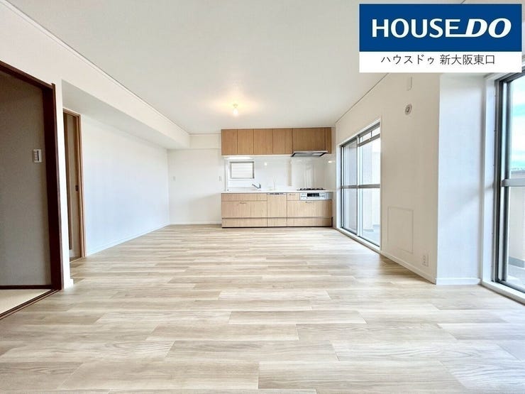 白を基調とした内装で、とても広く感じられます。