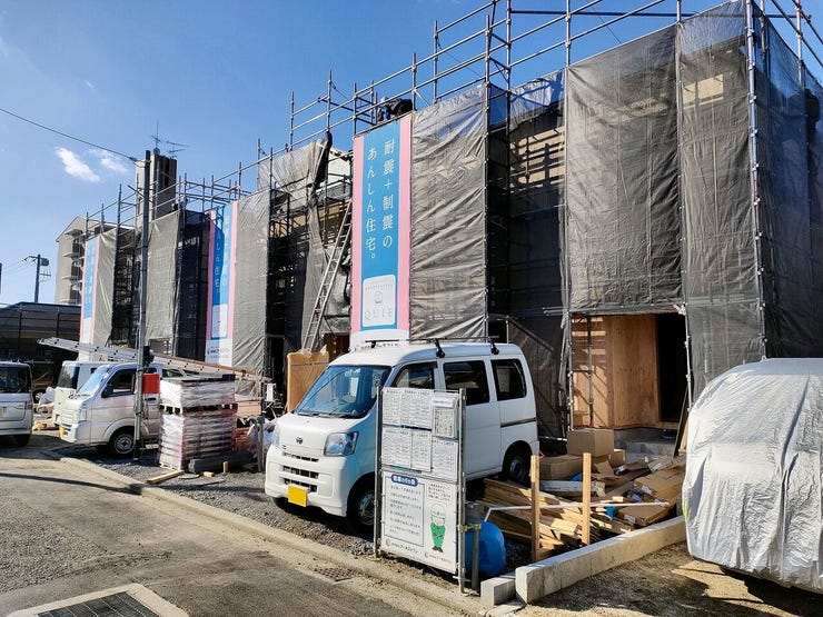 分譲予定全体を北東側より撮影 2026.01.06