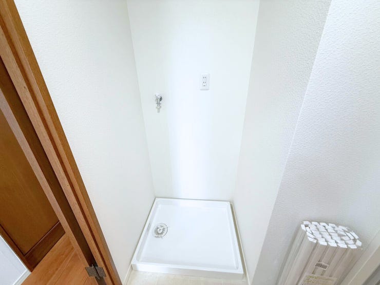 室内洗濯機置場。