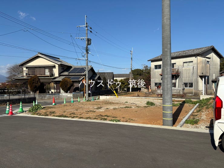 敷地全体が見渡せる整形に近い区画。建物配置もしやすい使いやすい土地形状です。