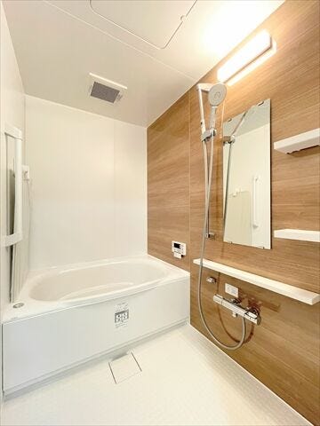 追い焚き機能付き!生活時間の違う家族には便利です◎