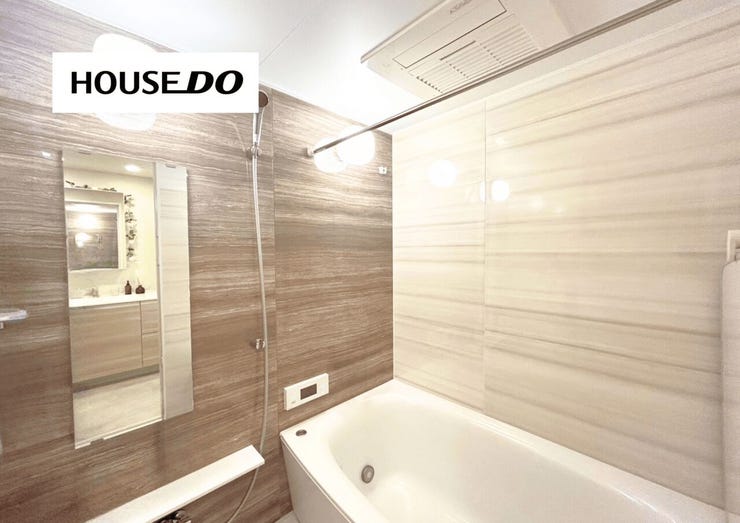 浴室乾燥・追い焚き機能付きの浴室です◎落ち着いたデザインでリラックス出来そうですね♪