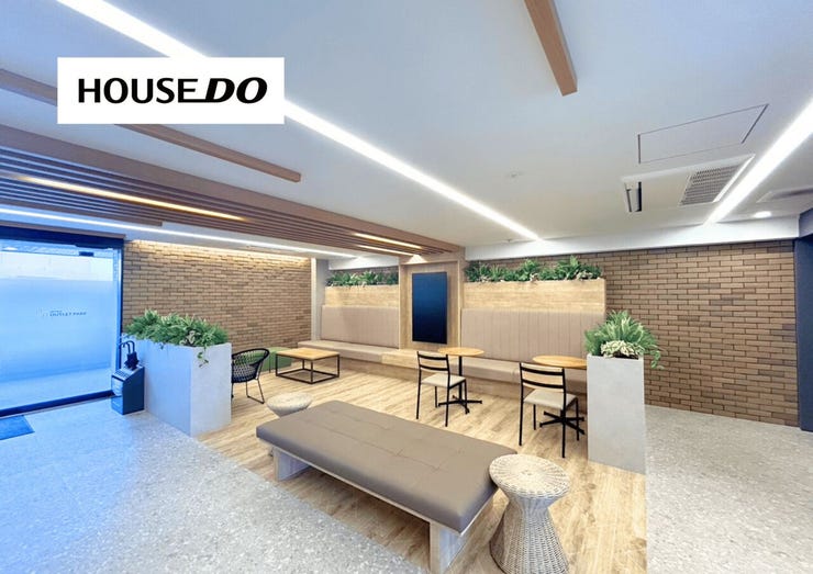 ららぽーと門真に行くまでに共有ラウンジがございます!人の少ない空間で休憩が出来ます!自販機・お手洗いも完備◎