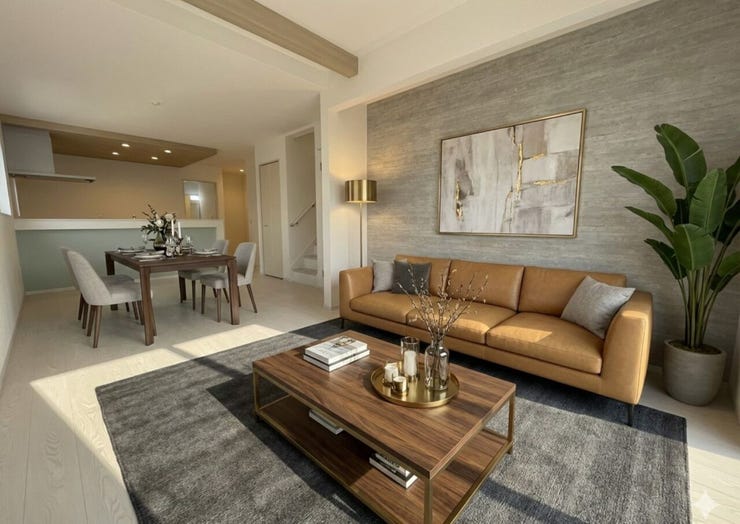 【リビング】
※AIによるイメージ画像