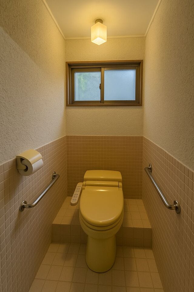 温水洗浄暖房便座付きです。
※小物類を除去する修正を行っております。