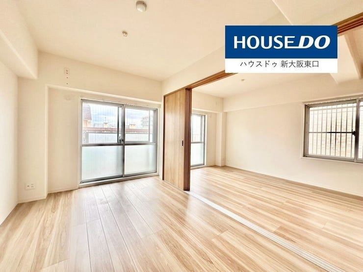 振り分けタイプの間取り。
基本的にすべてに敷居開け放して、広い生活スペースとして使うのがベター