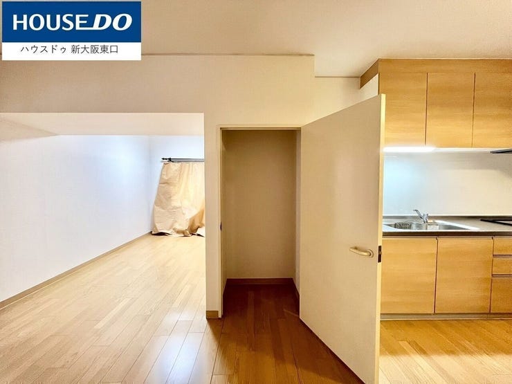 奥行きのある収納スペース