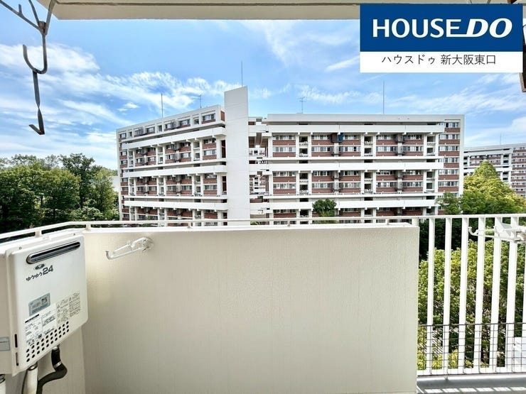 南西向きのバルコニーです。