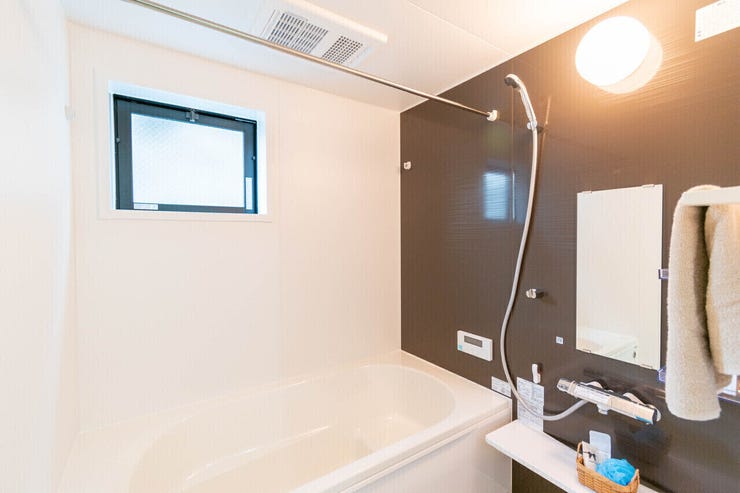 施工例 一日の疲れを癒してくれるバスルーム♪一坪タイプのゆったり入れる広さです