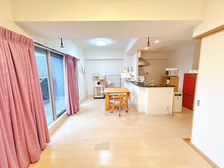 家具を配置しても広さを感じられる、ゆとりのあるLDKです。