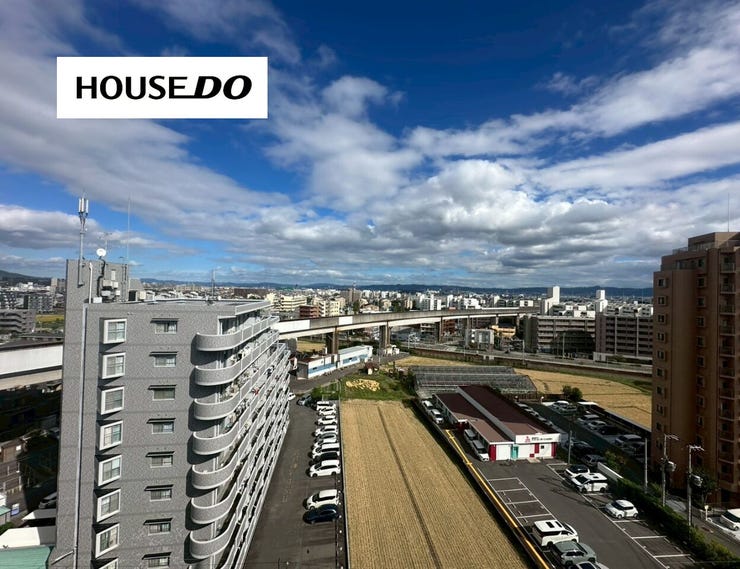 前が駐車場なので、開放感のある眺望◎