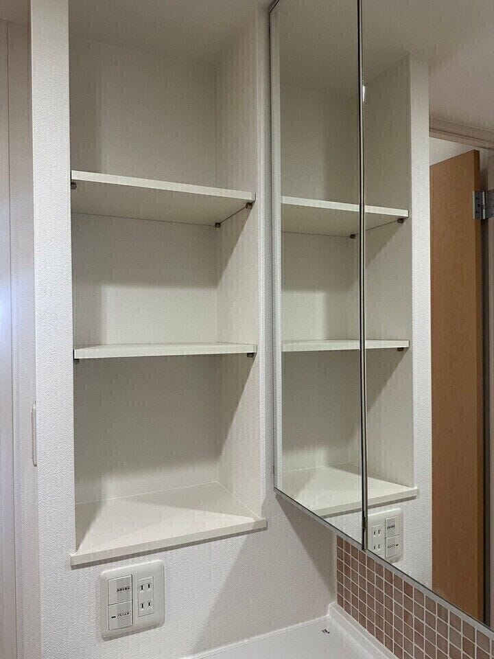 洗面周りの収納も充実していおります♪