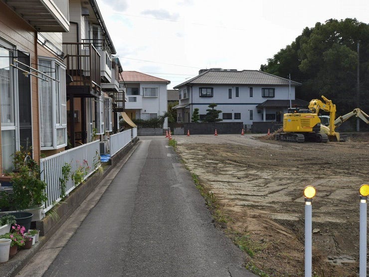 分譲予定地の東側道路 2025.11.06