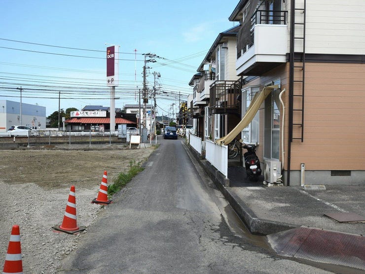 分譲予定地の東側道路 2025.11.06