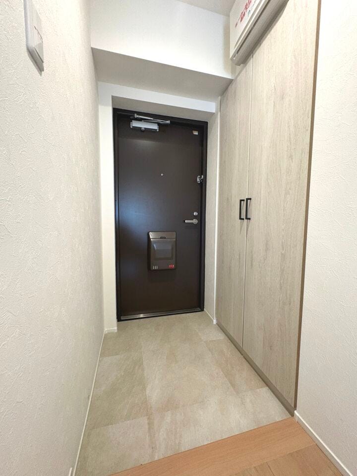 シューズボックスを設置した玄関。整頓された空間でお出迎えできますね!