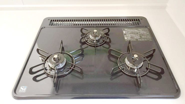 3口コンロで時短料理が可能