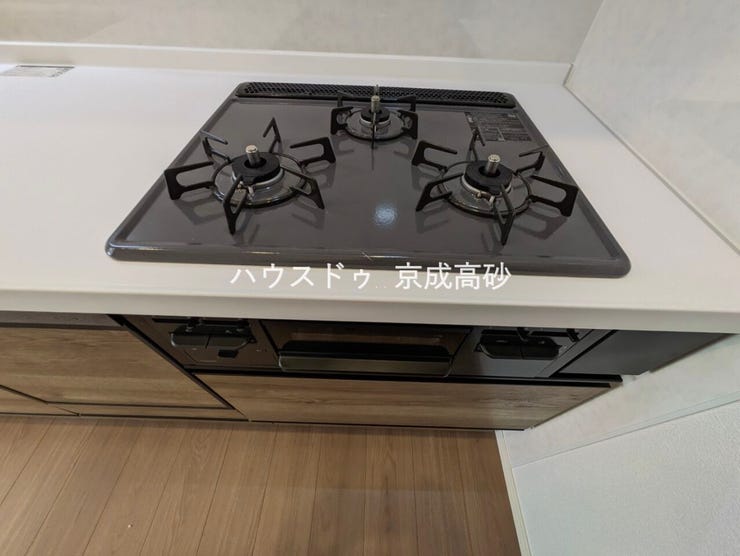 料理が捗る3口コンロ