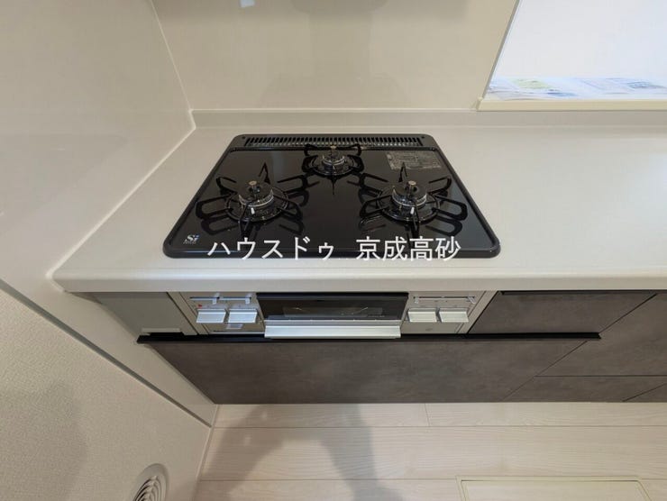 料理が捗る3口コンロ