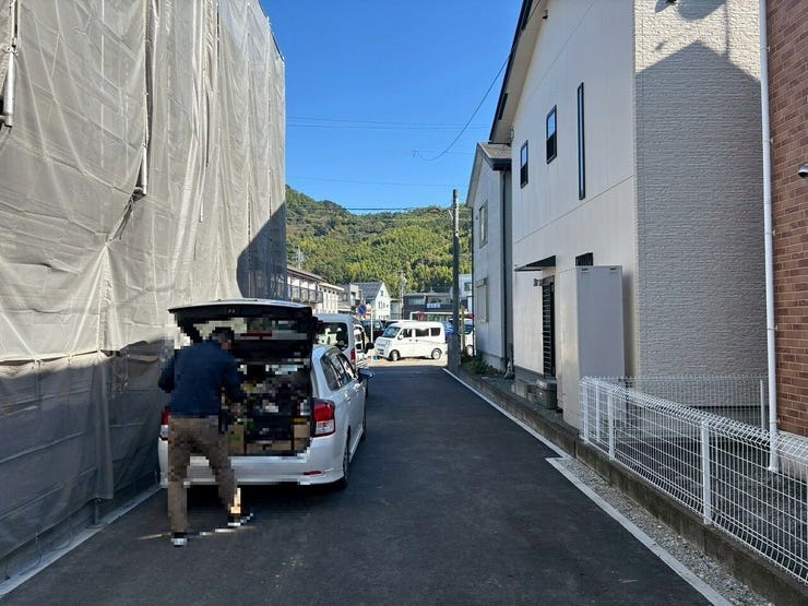 前面道路です。