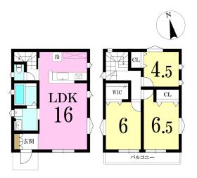 【間取り図】
◎参考プラン
土地：1990万円
建物：1200万円
総額：3190万円