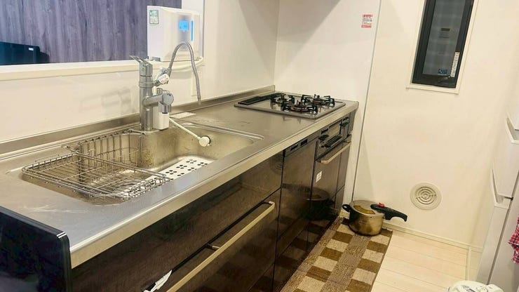 広々とした作業スペースがあり、お料理がはかどりそうなキッチン。