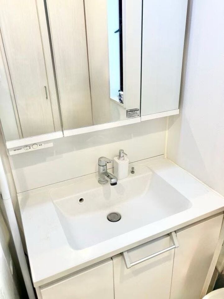 洗面所は小さなプライベートスペース。爽やかなスペースになるように設計されています。