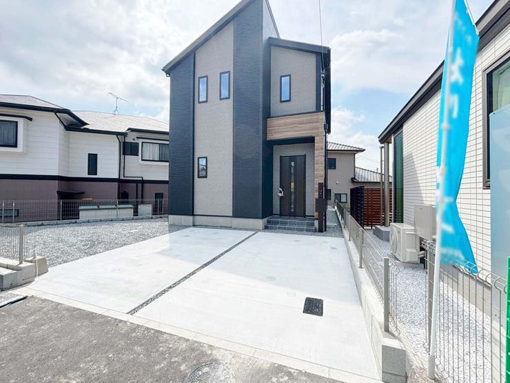 室内物干し付の洗面脱衣所♪小倉南区葛原東新築戸建て◎駐車場◎オール電化◎全室収納◎電動シャッター