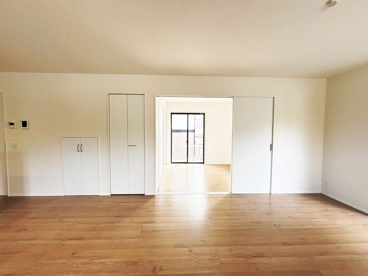 室内物干し付の洗面脱衣所♪小倉南区葛原東新築戸建て◎駐車場◎オール電化◎全室収納◎電動シャッター