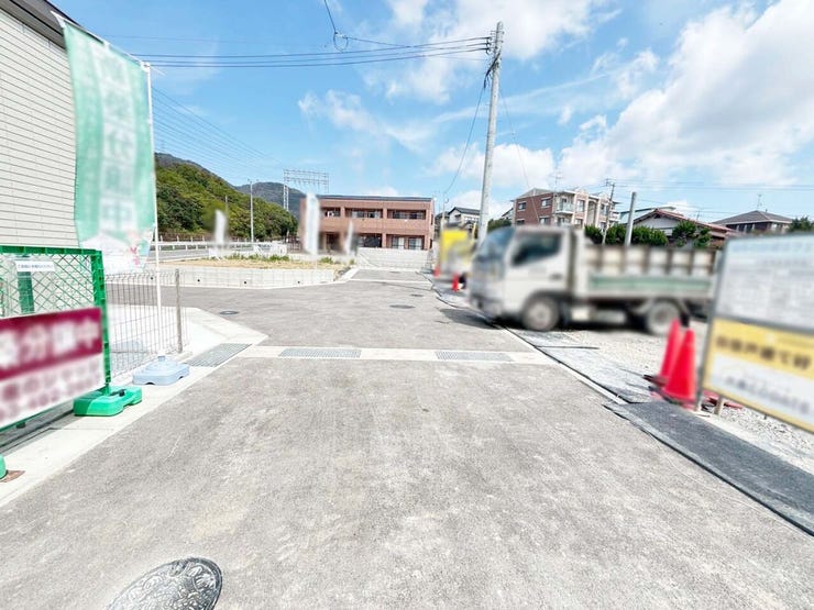 室内物干し付の洗面脱衣所♪小倉南区葛原東新築戸建て◎駐車場◎オール電化◎全室収納◎電動シャッター