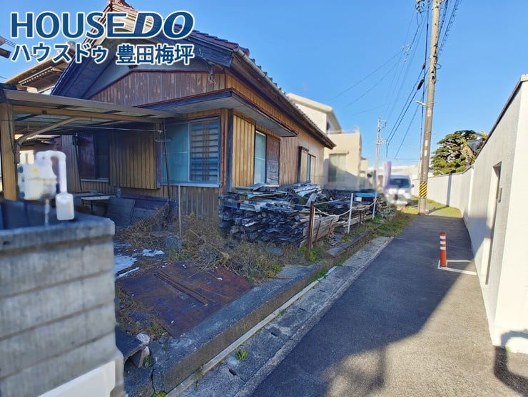 法定外道路側から撮影