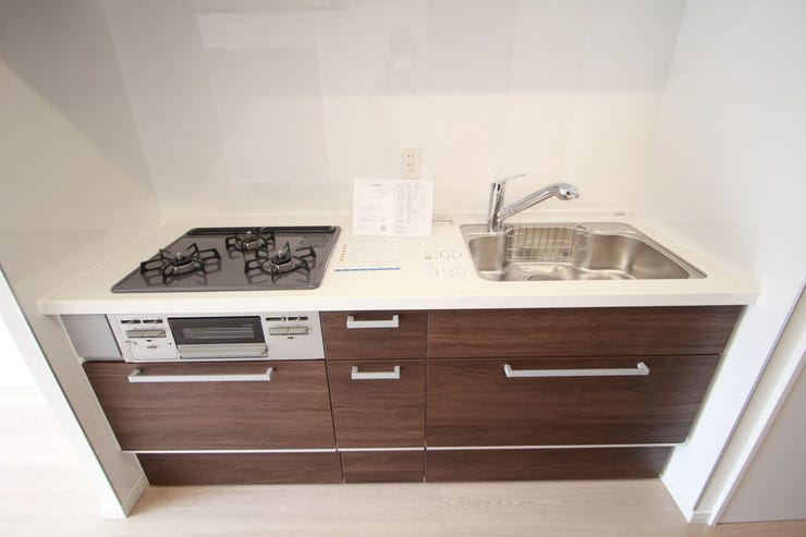 広々とした作業スペースがあり、お料理がはかどりそうなキッチン。