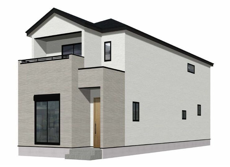 【外観パース】
現地案内会開催中。
同施工会社の完成例へご案内も可能です。お気軽にお問い合わせください!