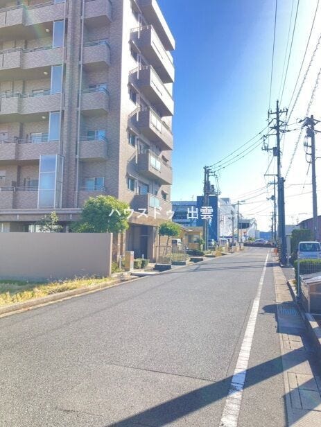 前面道路の写真です。