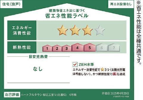 ◇ZEH水準仕様◇住宅性能表示において7項目取得◇