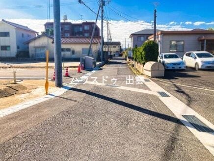 前面道路です。