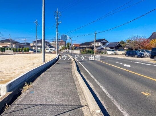 前面道路です。
