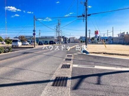 前面道路です。