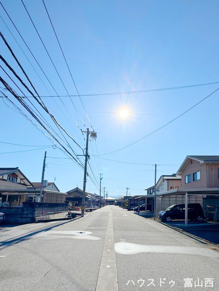 前面道路 融雪あり
