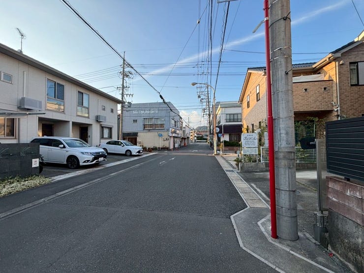 前面道路です。