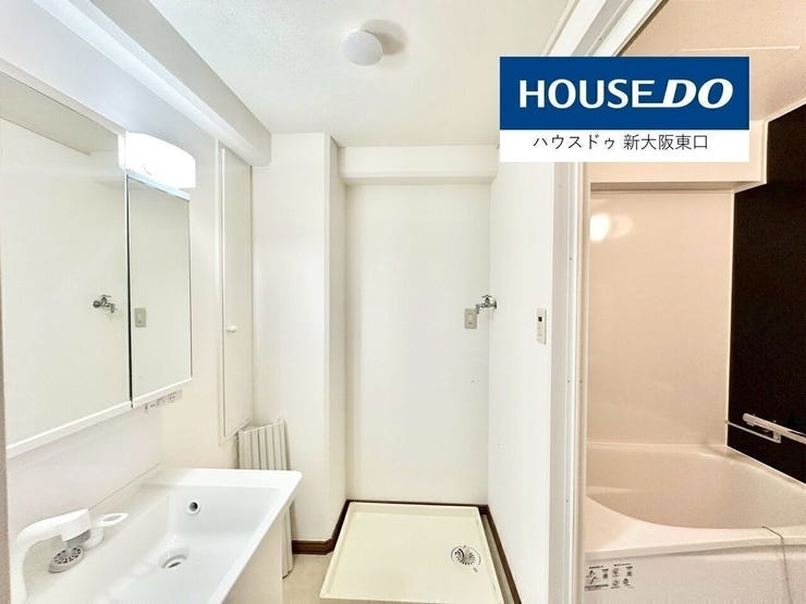 洗面スペースはゆったり