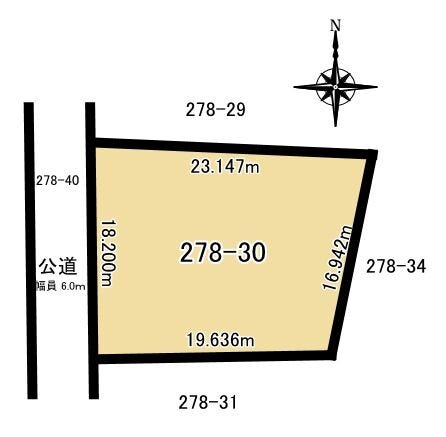 【区画図】
土地面積 372.94㎡