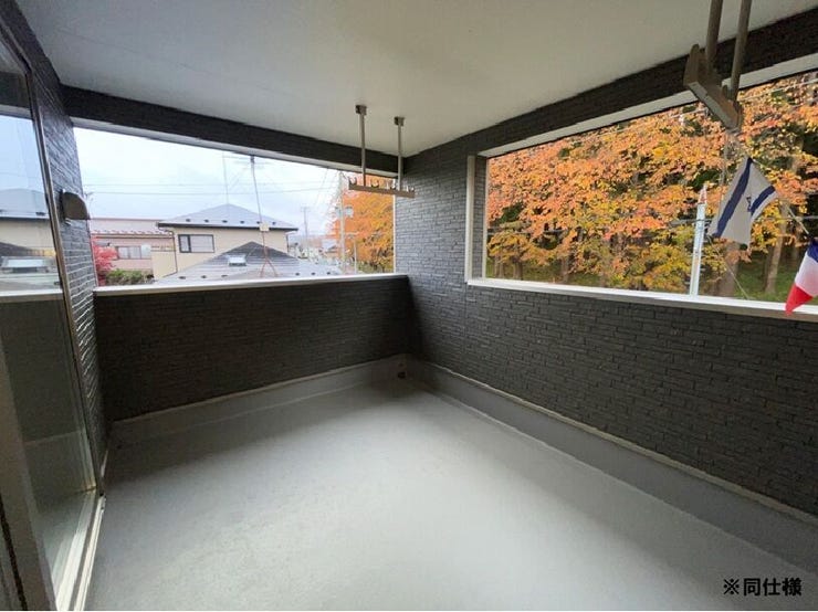 ※同仕様
◎現地案内予約受付中!◎
広々バルコニーは明るい光がたっぷりと射し込み、洗濯物も良く乾きます♪