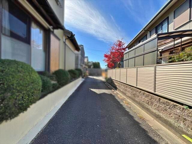 家前の前面道路
(2025年11月23日 撮影)