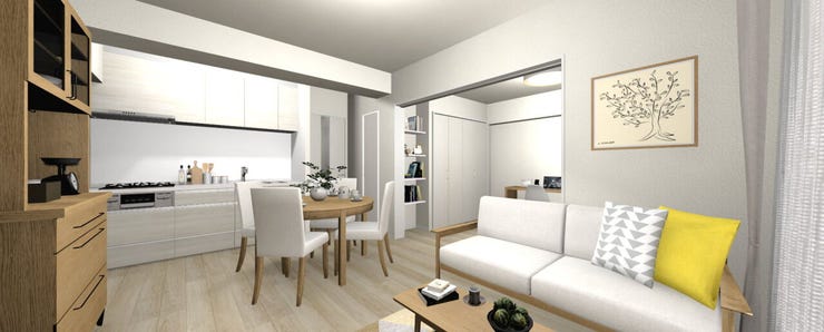 イメージパースLDK※あくまでもイメージ図で家具は含まれていません。