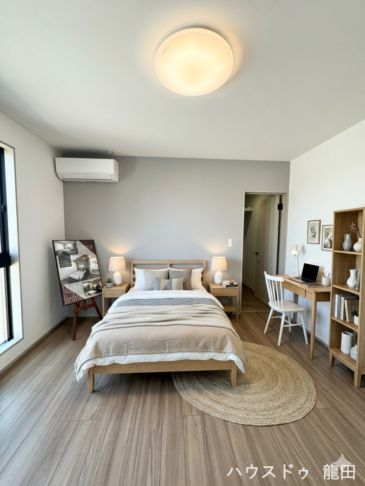 【洋室】
■□■洋室■□■
お好きなインテリアを置いて、くつろげる空間を。
※家具を入れたイメージ写真です